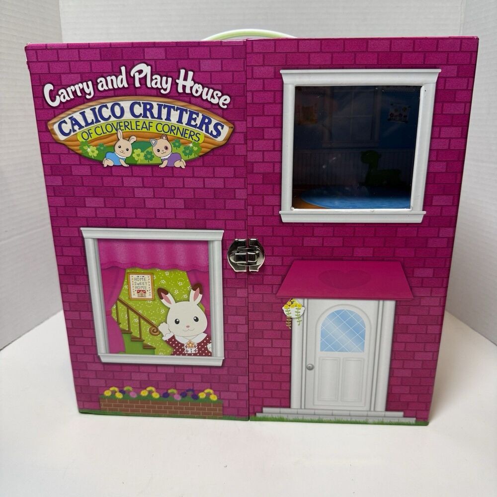 Calico Critters Cloverleaf Corners Carry & Play House Folding Dollhouse